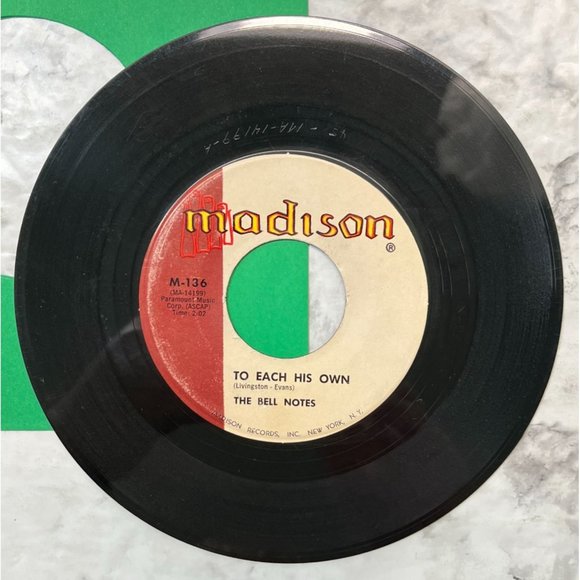 The Bell Notes Shortnin Bread / To Each His Own 45 Rock Madison 136 - Picture 6 of 6